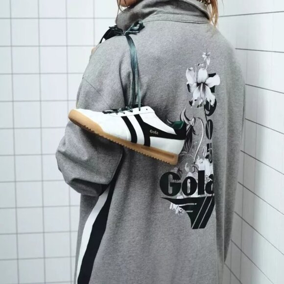 Gola x Anthropologie Team Jersey Mini Dress Floral Graphic Striped XS NWT 276507 - Picture 5 of 12